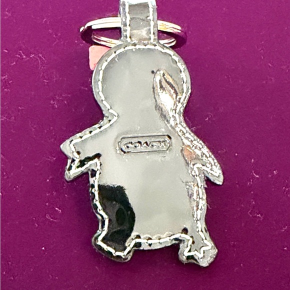 Coach Penguin Keychain with Red Bow and Scarf - Picture 9 of 9